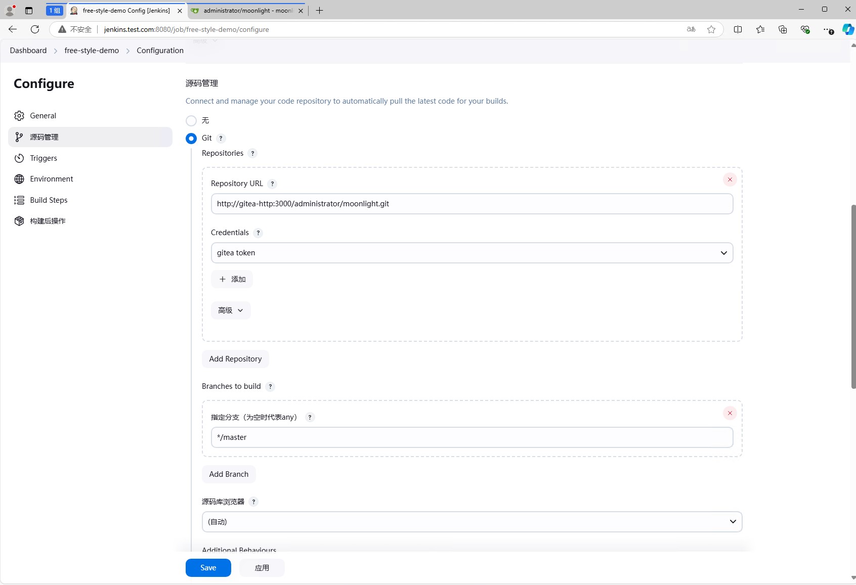 k8s devops jenkins git repo